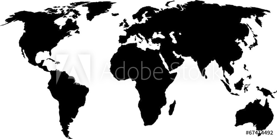 Bild på World map vector illustration